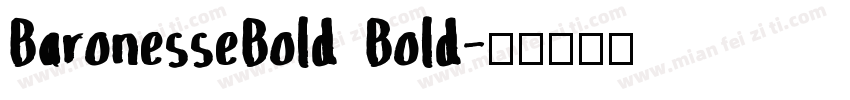 BaronesseBold Bold字体转换